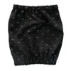 Viscose dog earmuffs, Glitter drops - Black