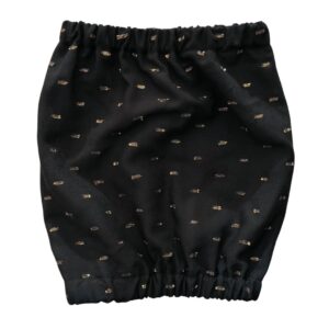 Earmuffs-for-dogs-viscose-drops-glitter-black-Cockers-and-co Viscose dog earmuffs, Glitter drops - Black