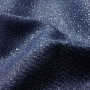 Chambray earmuffs, slightly shiny - Navy blue