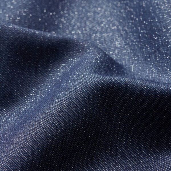 Chambray earmuffs, slightly shiny - Navy blue