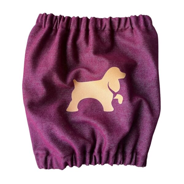 Paraorecchie in tessuto denim stretch per Cocker Spaniel - Royal Denim