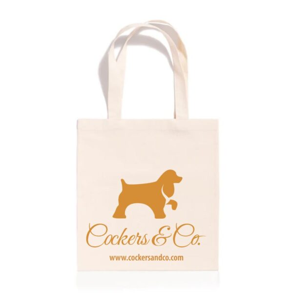 Tote-bag-borsa-in-cotone-personalizzata-con-logo-Cockers-and-Co Tote bag - Cammina, scodinzola e porta con te tutto ciò che serve!