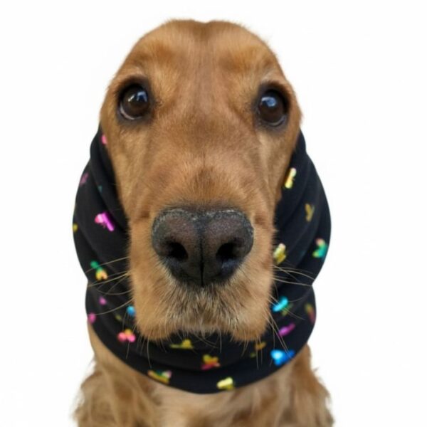 Paraorecchie per cani impermeabile in pile - Butterfly Glow