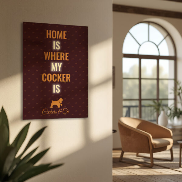 Poster “Home is Where my Cocker is” - English edition