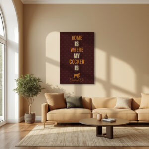 Poster “Home is Where my Cocker is” - English edition