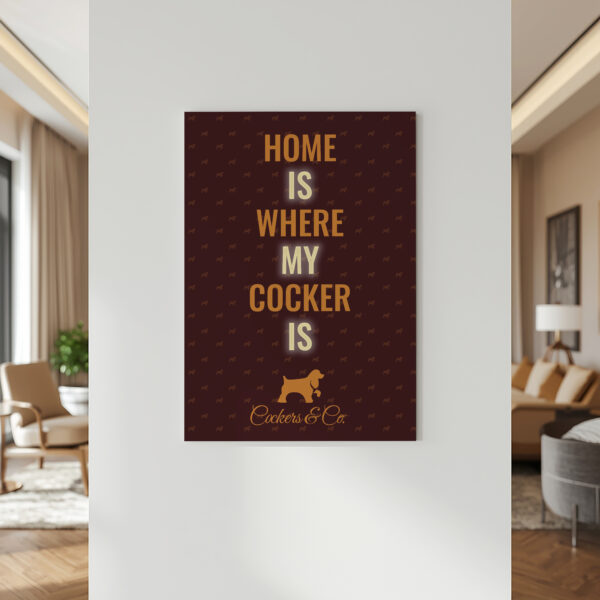 Poster “Home is Where my Cocker is” - English edition