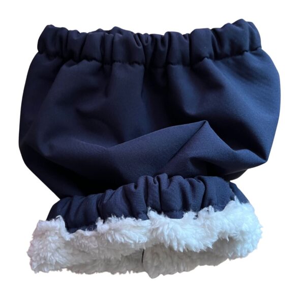Paraorecchie impermeabile in pile con montone interno - Disponibile in blu scuro e burgundy