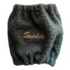 Paraorecchie per cani in maglia bouclé - Verde oliva