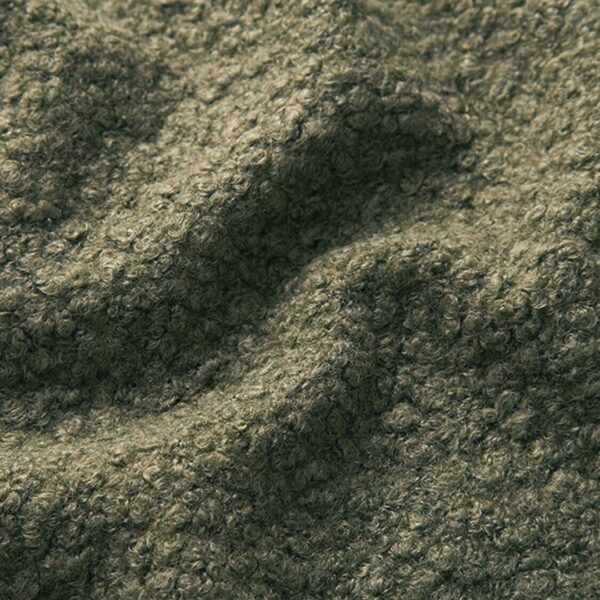 Paraorecchie per cani in maglia bouclé - Verde oliva