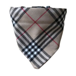 Tartan dog bandana (flannel and pure wool)