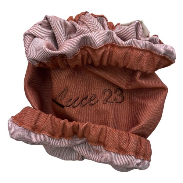 Terracotta Stretch Denim Snood “Fulvo come il tuo Cocker”