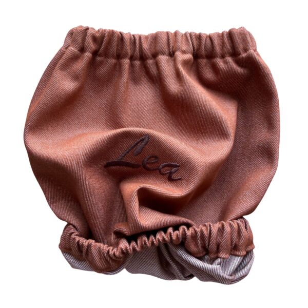 Terracotta Stretch Denim Snood “Fulvo come il tuo Cocker”