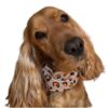 Paraorecchie per cani in tessuto impermeabile beige - Leopard love