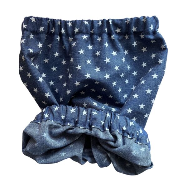 Paraorecchie per Cocker Spaniel in tessuto chambray - Stars