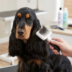 GRO 5769 Premium Cardatore per cani - Spazzola per sottomanto, Misura M